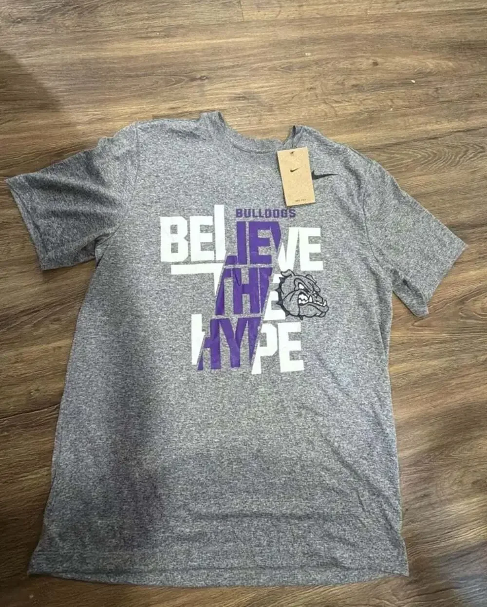 Nike Bulldogs Dri-FIT 'Believe The Hype' Graphic T-Shirt